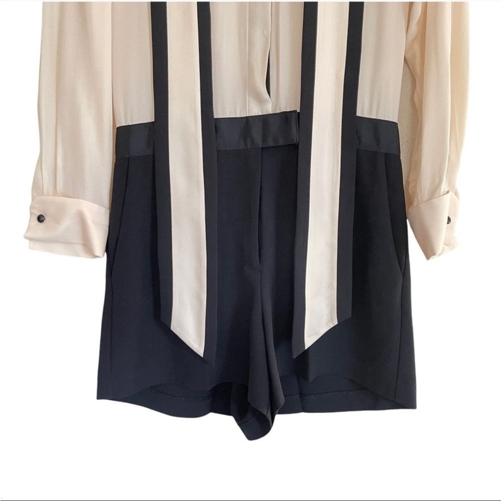 Reiss Jumpsuit Color Block, Tuxedo Style - image 5